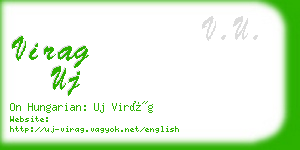 virag uj business card